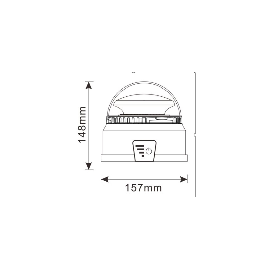 LED Hoiatustuli LED/12-24V IP65