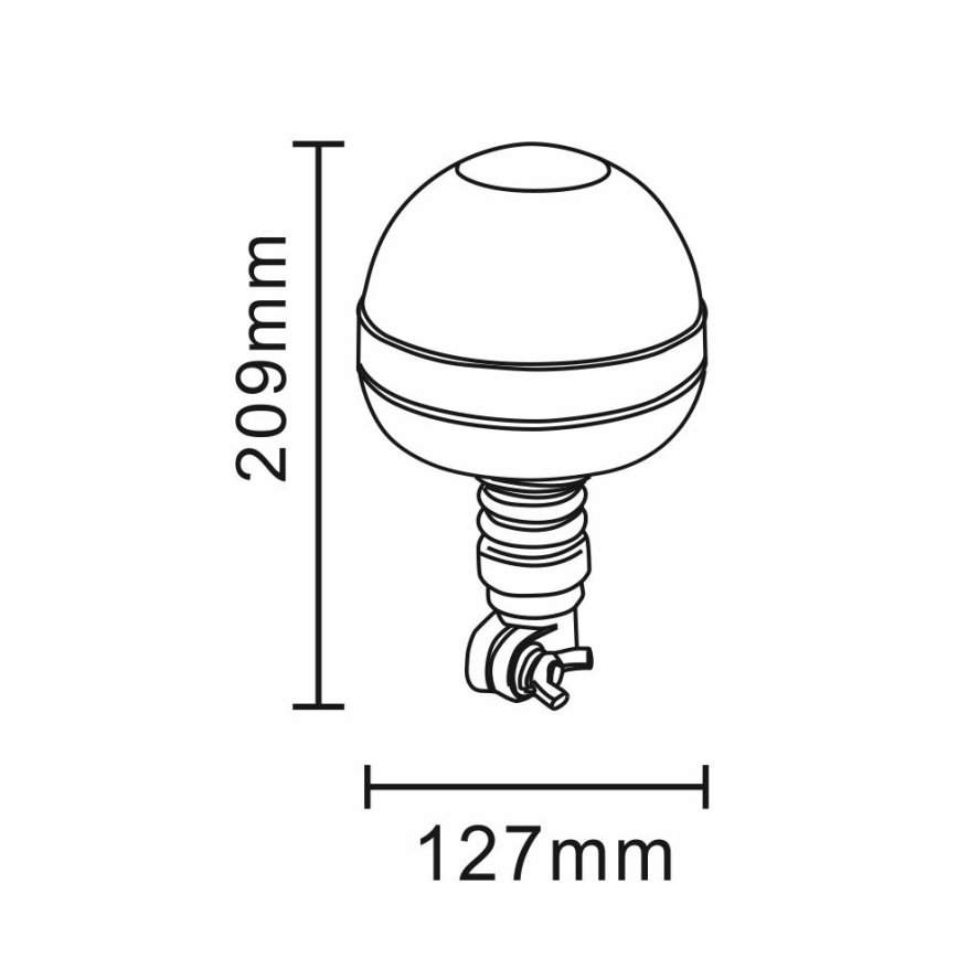 LED Hoiatustuli LED/12-24V IP66