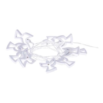 LED Jõulituled CHAIN 10xLED/2xAA 1,85m soe valge