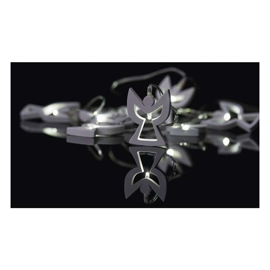 LED Jõulituled CHAIN 10xLED/2xAA 1,85m soe valge