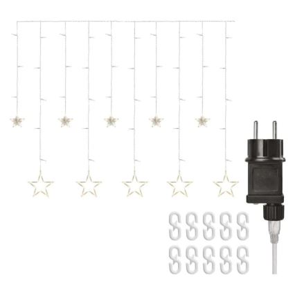 LED jõulukardin 115xLED/1,35W 6,85x1,05 m soe valge