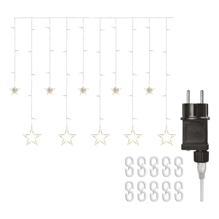 LED jõulukardin 115xLED/1,35W 6,85x1,05 m soe valge