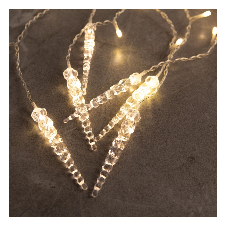 LED jõulukardin välistingimustesse 180xLED 3,5x0,7 m IP44 soe valge