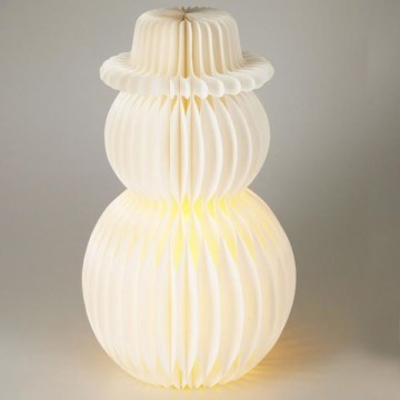 LED jõulukaunistus 12xLED/3xAA 39 cm soe valge lumememm