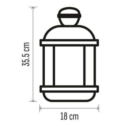 LED Jõulukaunistus 1xLED/3xAAA must