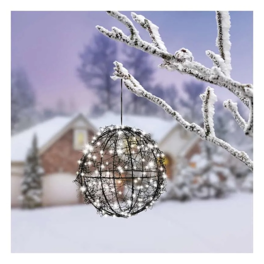 LED-jõulukaunistus 200xLED/230V, läbimõõt 20 cm