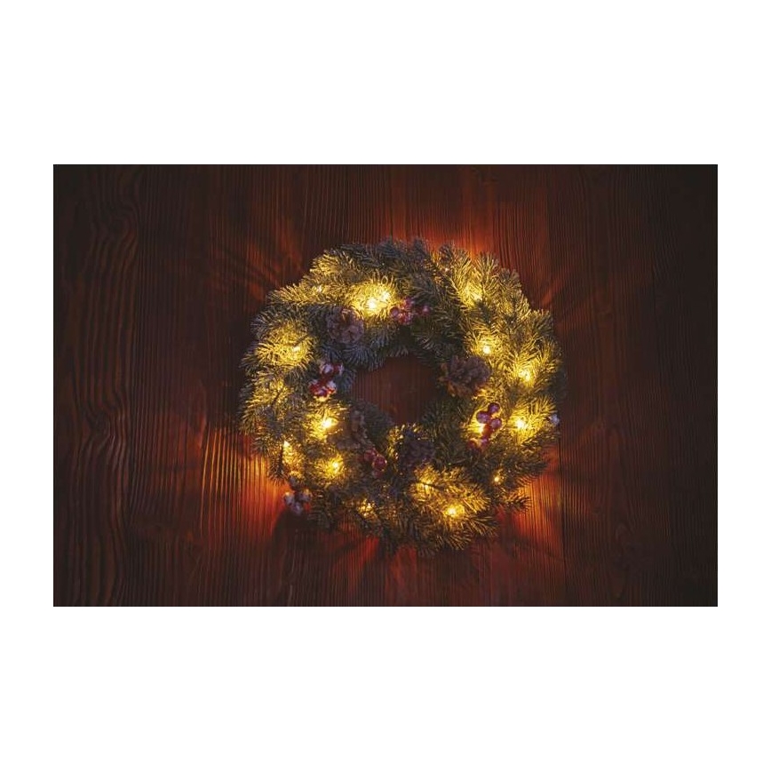 LED Jõulukaunistus 20xLED/2xAA d. 38 cm
