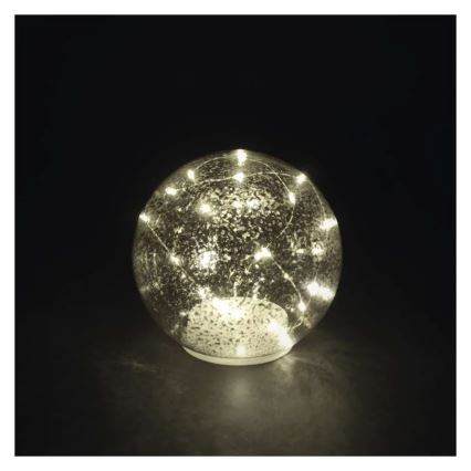 LED jõulukaunistus 20xLED/3xAA pall läbimõõduga 15 cm