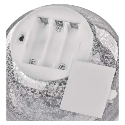 LED jõulukaunistus 20xLED/3xAA pall läbimõõduga 15 cm