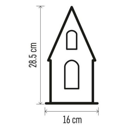 LED Jõulukaunistus 3xLED/2xAA beež