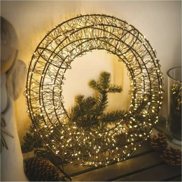 LED jõulukaunistus 480xLED/230V, läbimõõt 38 cm