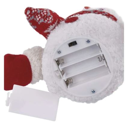 LED Jõulukaunistus 4xLED/3xAAA lumememm