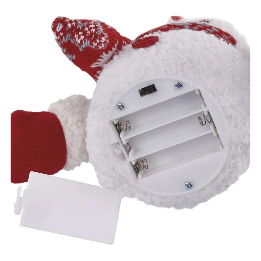 LED Jõulukaunistus 4xLED/3xAAA lumememm