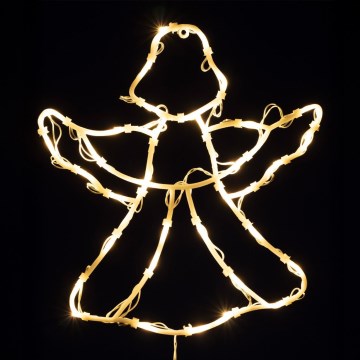 LED jõulukaunistus aknale 35xLED/3xAA IP44 ingel soe valge