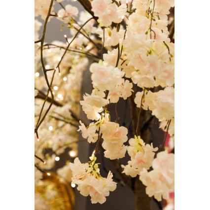 LED Jõulukaunistus kunstpuu CHERRY TREE 288xLED/230V 2,5 m kirss
