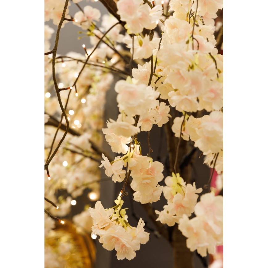 LED Jõulukaunistus kunstpuu CHERRY TREE 288xLED/230V 2,5 m kirss