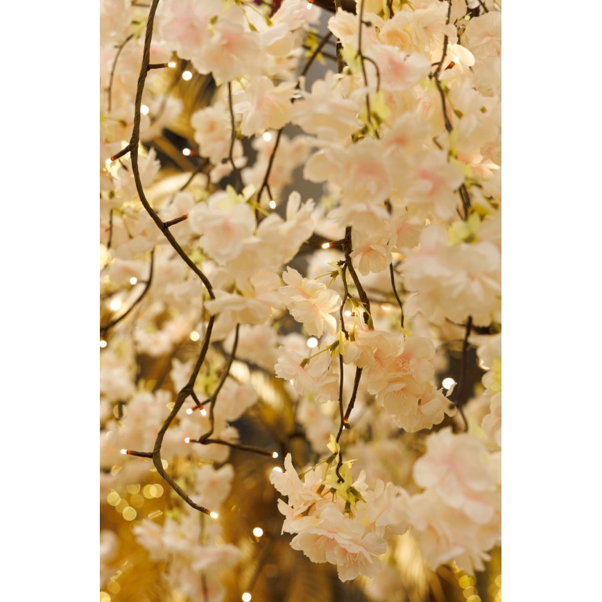 LED Jõulukaunistus kunstpuu CHERRY TREE 288xLED/230V 2,5 m kirss