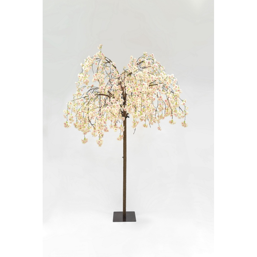 LED Jõulukaunistus kunstpuu CHERRY TREE 288xLED/230V 2,5 m kirss