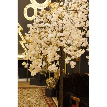 LED Jõulukaunistus kunstpuu CHERRY TREE 84xLED/230V 1,7 m kirss