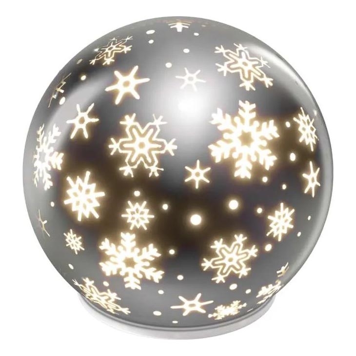 LED jõulukaunistus LED/0,3W/3xAA pall läbimõõduga 12 cm