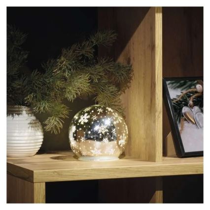 LED jõulukaunistus LED/0,3W/3xAA pall läbimõõduga 12 cm