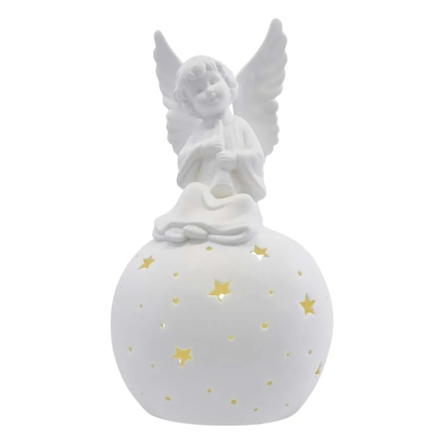 LED jõulukaunistus LED/0,4W/2xAA keraamiline ingel