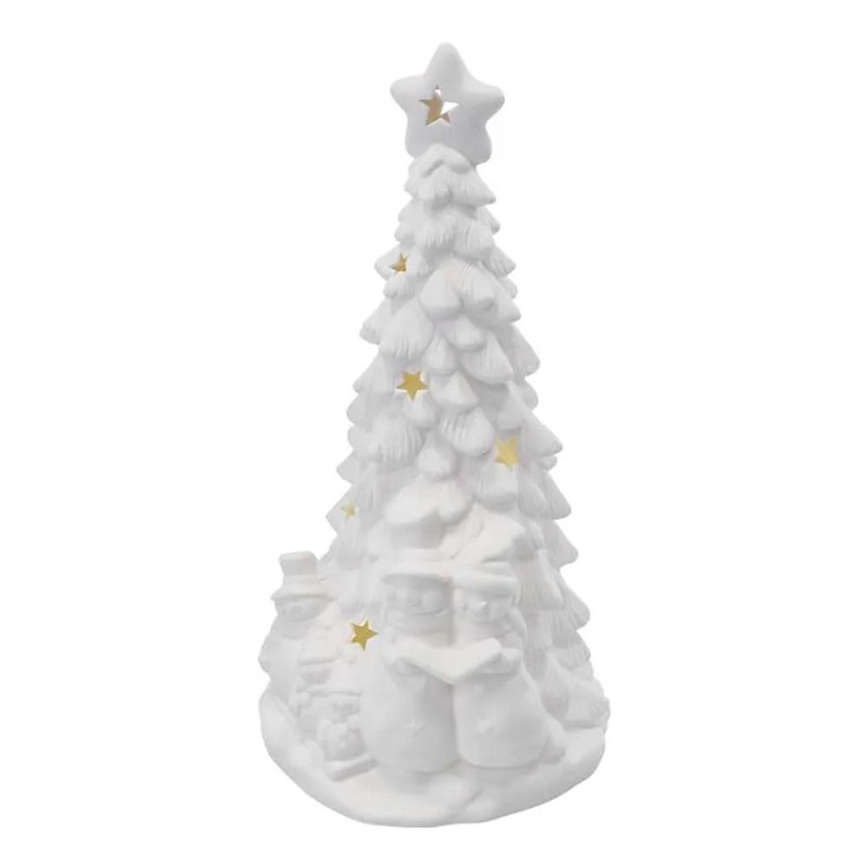 LED jõulukaunistus LED/2xAA, soe valge kuuseke