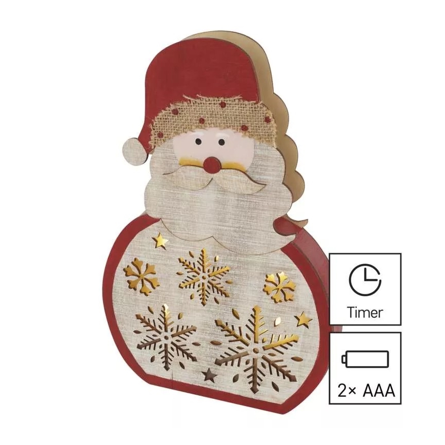 LED Jõulukaunistus LED/2xAAA Santa