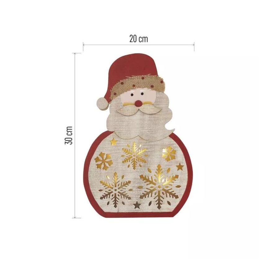 LED Jõulukaunistus LED/2xAAA Santa