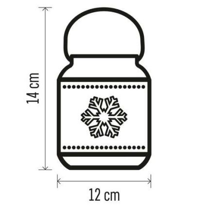 LED jõulukaunistus LED/3xAAA valge