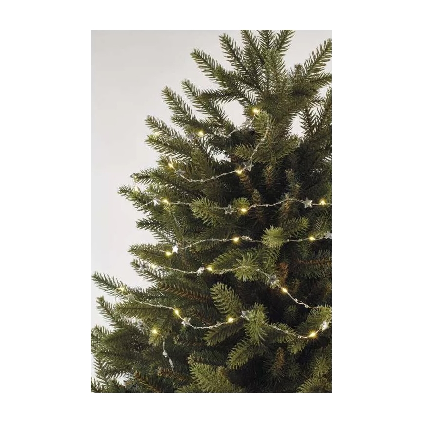 LED jõulukett 20xLED/2xAA 2,2 m soe valge