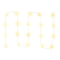 LED jõulukett 20xLED/2xAA 2,3m soe valge