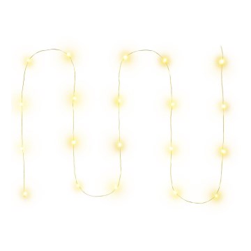 LED jõulukett 20xLED/2xAA 2,3m soe valge