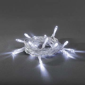 LED jõulukett 20xLED/2xAA 3,35m külmvalge