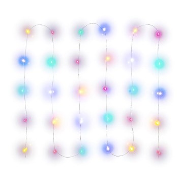 LED jõulukett 30xLED/2xAA 3,3m mitmevärviline