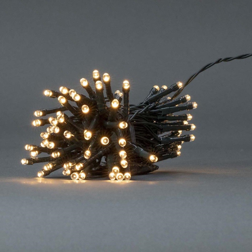 LED jõulukett välitingimustesse 48xLED/7 funktsiooni/3xAA 4,1m IP44 soe valge