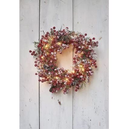 LED Jõulupärg 20xLED/3xAA soe valge