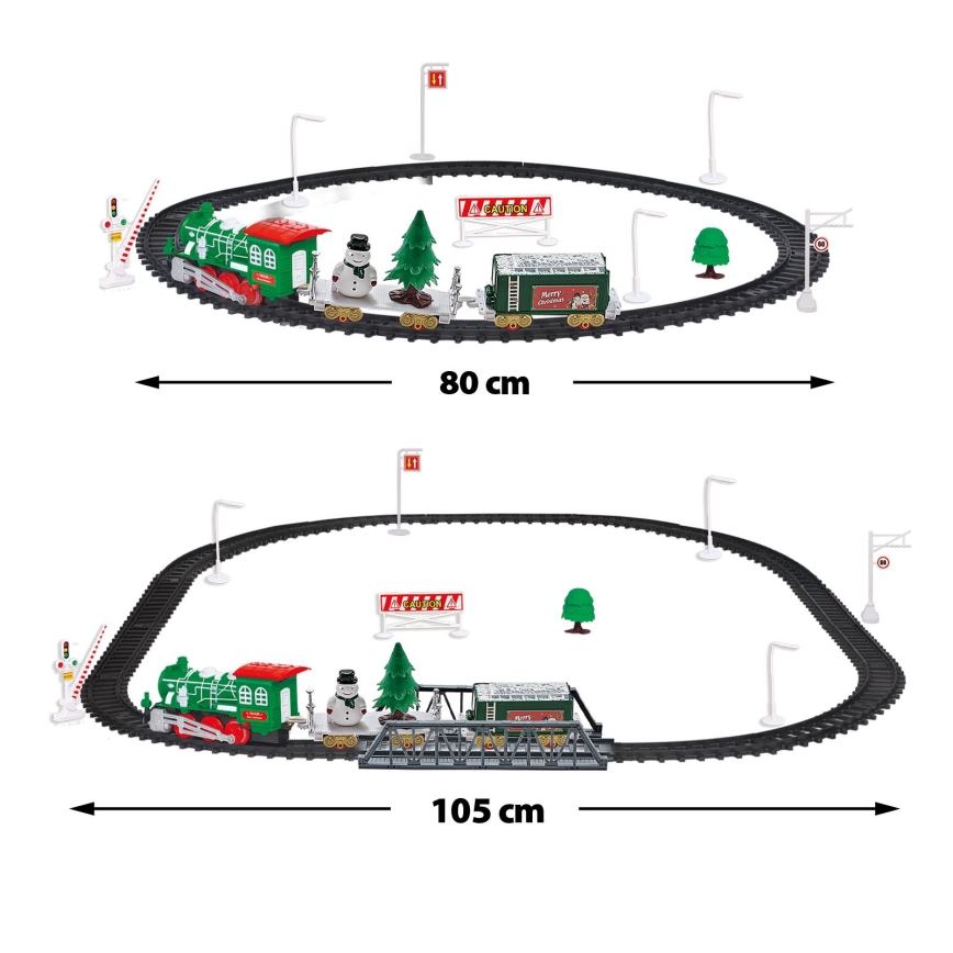 LED jõulurongike LED/2xAA soe valge