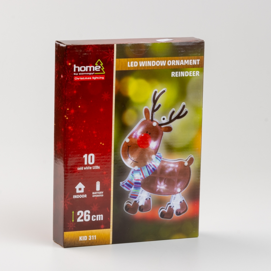 LED Jõuluteemaline aknakaunistus 10xLED/3xAAA