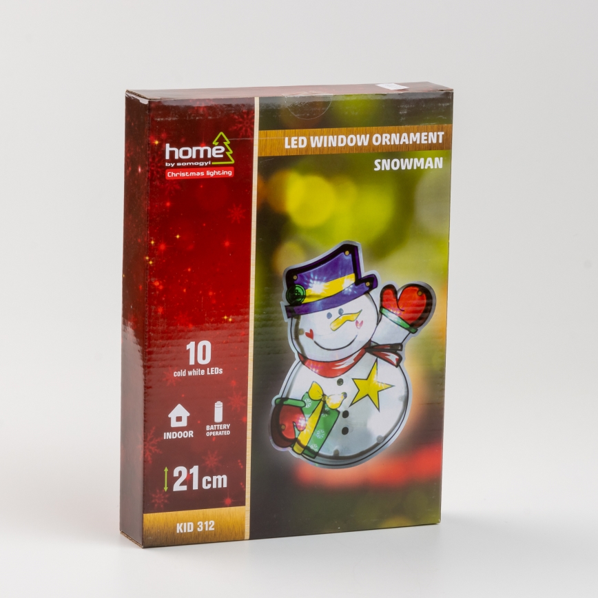 LED Jõuluteemaline aknakaunistus 10xLED/3xAAA