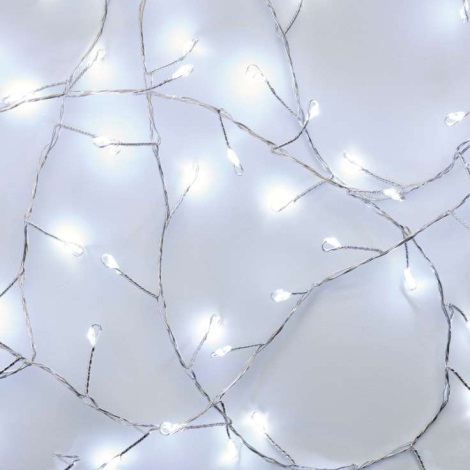 LED Jõuluteemaline valguskett 100xLED 2,7m külm valge