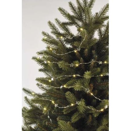 LED Jõuluteemaline valguskett 20xLED/2xAA 2,2 m soe valge