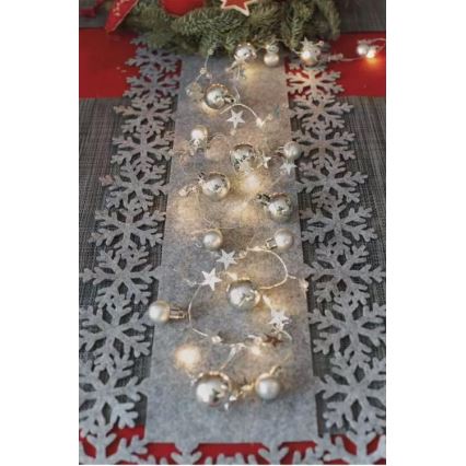 LED Jõuluteemaline valguskett 20xLED/2xAA 2,2 m soe valge