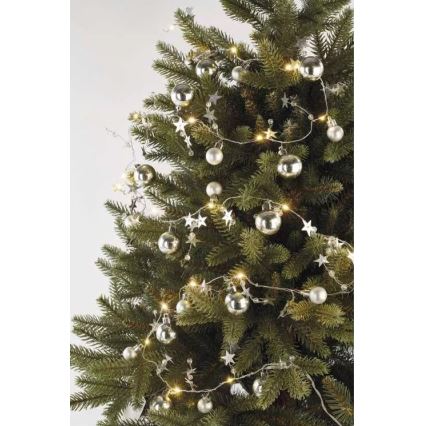 LED Jõuluteemaline valguskett 20xLED/2xAA 2,2 m soe valge