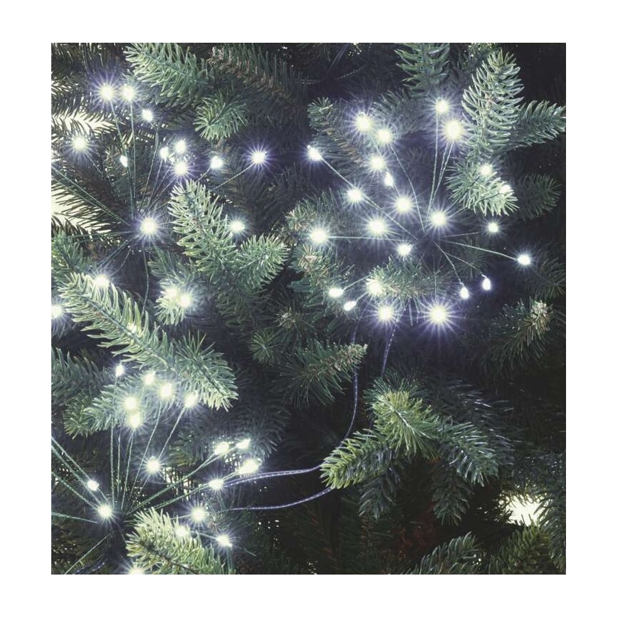 LED Jõuluteemaline valguskett 300xLED/8,2m külm valge