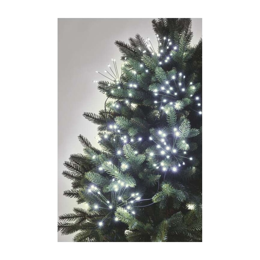 LED Jõuluteemaline valguskett 300xLED/8,2m külm valge