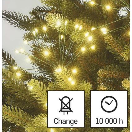 LED Jõuluteemaline valguskett 300xLED/8,2m soe valge