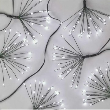 LED Jõuluteemaline valguskett 450xLED/11m külm valge