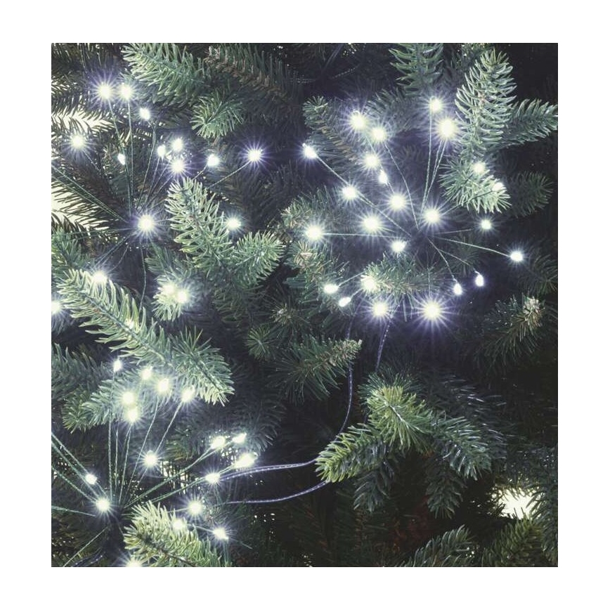 LED Jõuluteemaline valguskett 450xLED/11m külm valge
