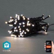 LED Jõuluteemaline valguskett 50xLED/8 funktsiooni 10m IP65 Wi-Fi Tuya